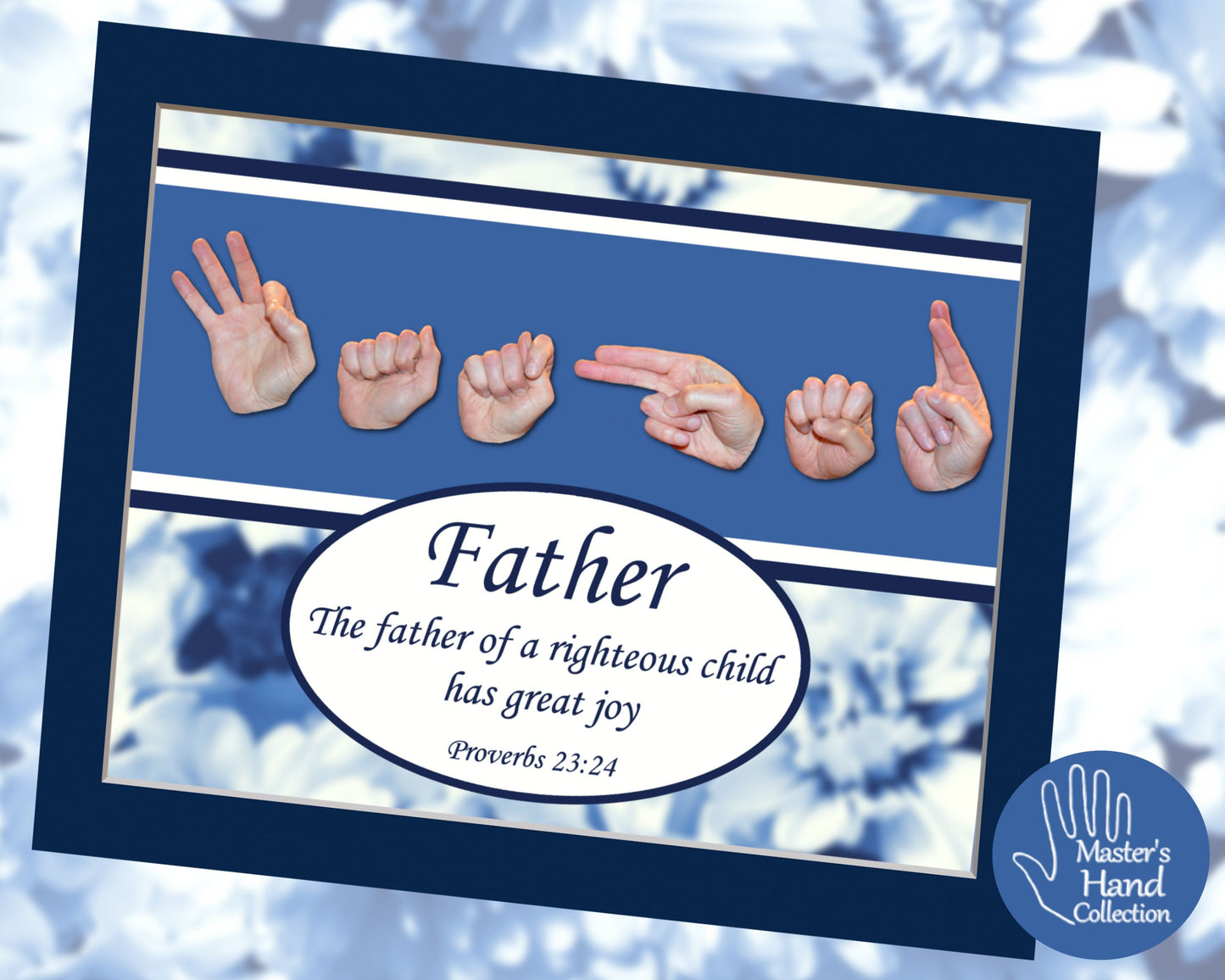 A Father's Joy Printable Bible Verse Wall Art