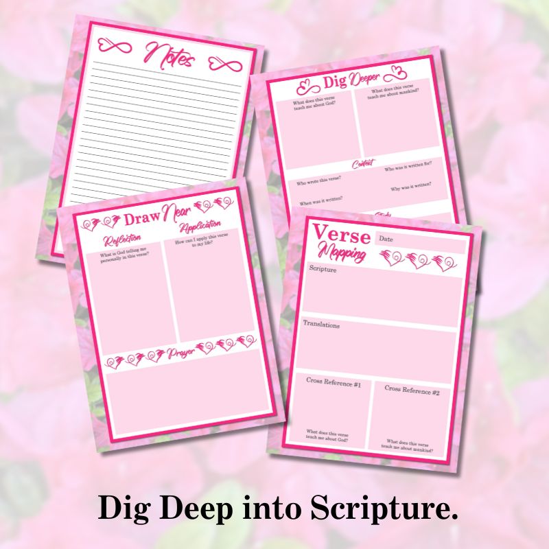 Inspired Everyday Printable Bible Verse Mapping Workbook