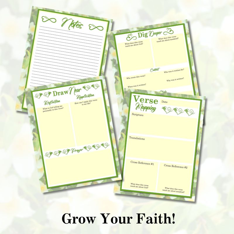 Inspired Everyday Printable Bible Verse Mapping Workbook
