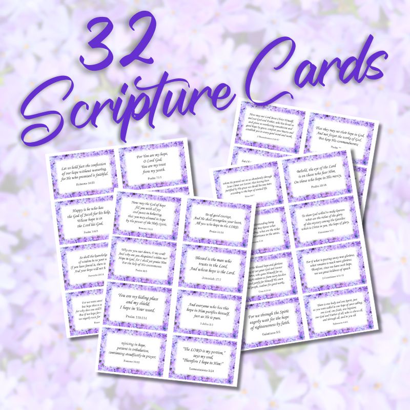 God of Hope Printable Bible Verse Cards
