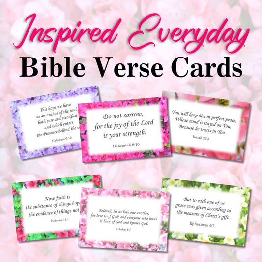 Inspired Everyday Collection Printable Bible Verse Cards
