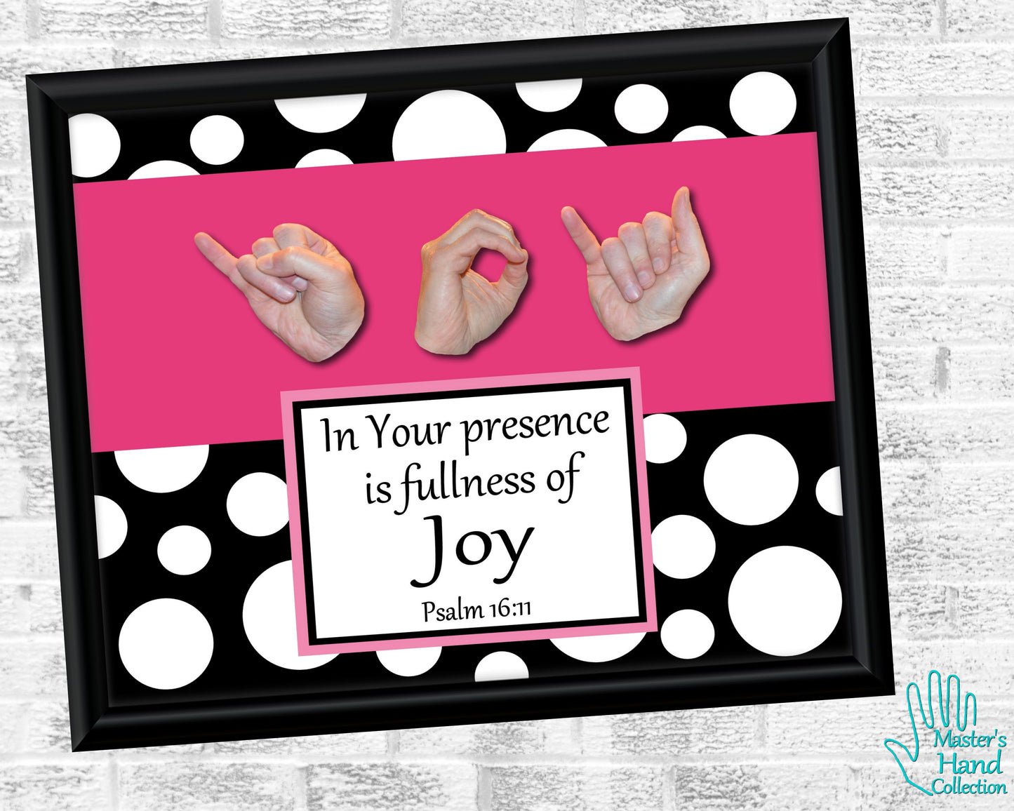 Joy Printable Black and White Bible Verse Wall Art
