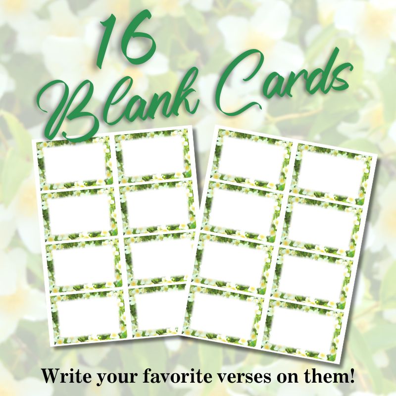 Saved By Grace Printable Bible Verse Cards