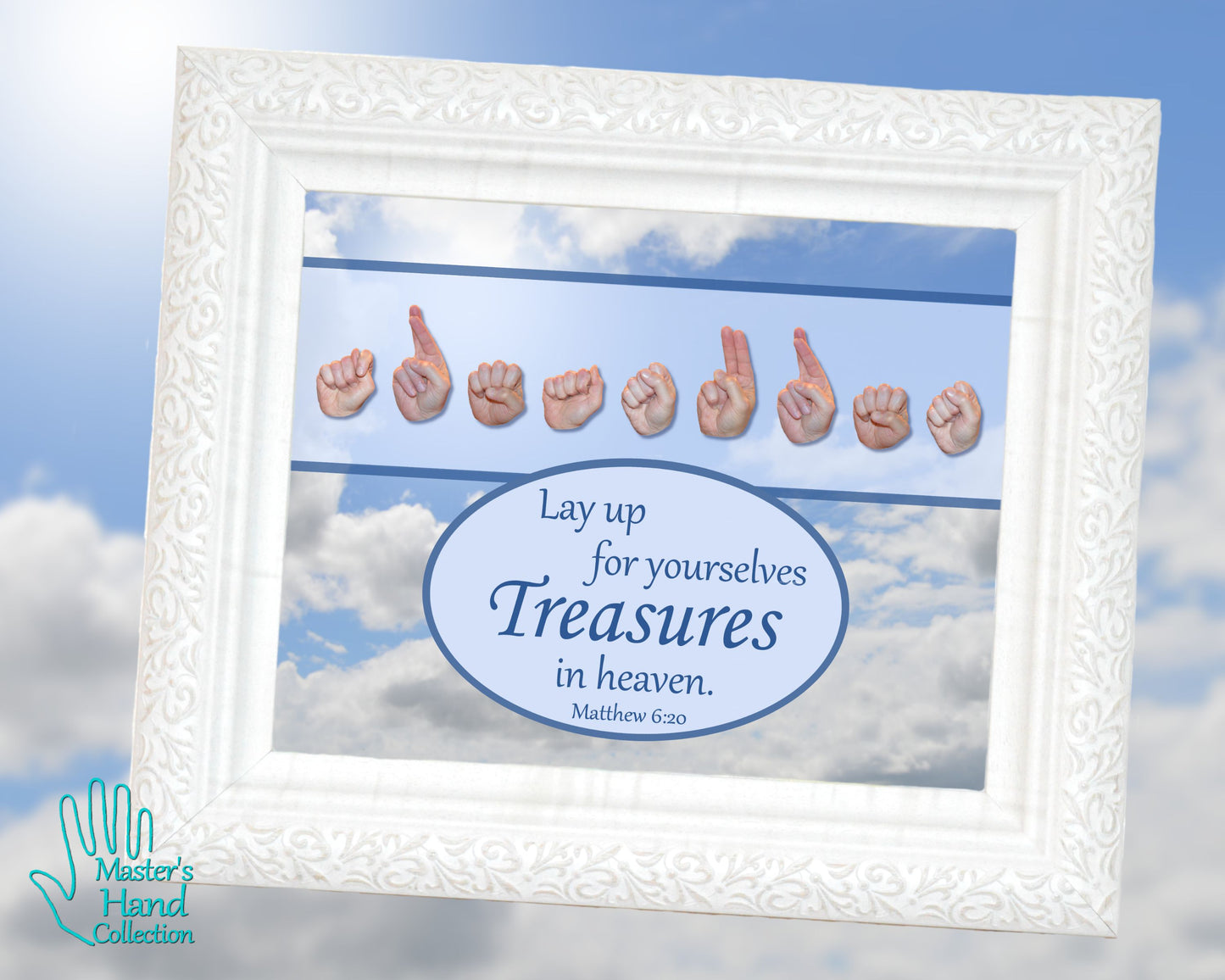 Treasures in Heaven Printable Bible Verse Wall Art