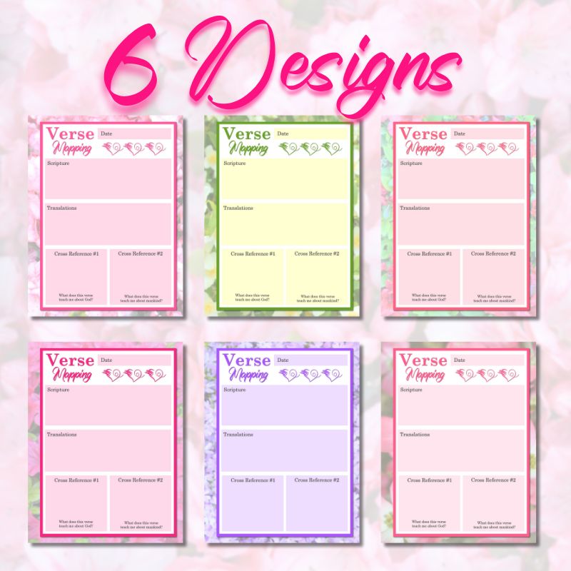 Inspired Everyday Printable Bible Verse Mapping Workbook
