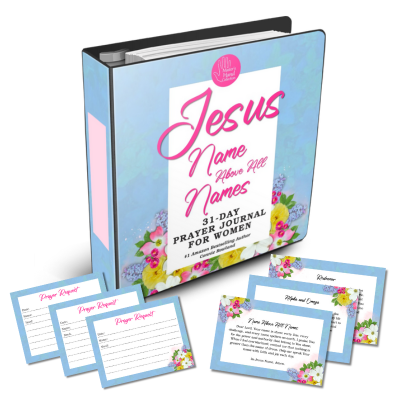 Prayer Journal for Women and Card Collection: Jesus Name Above All Names