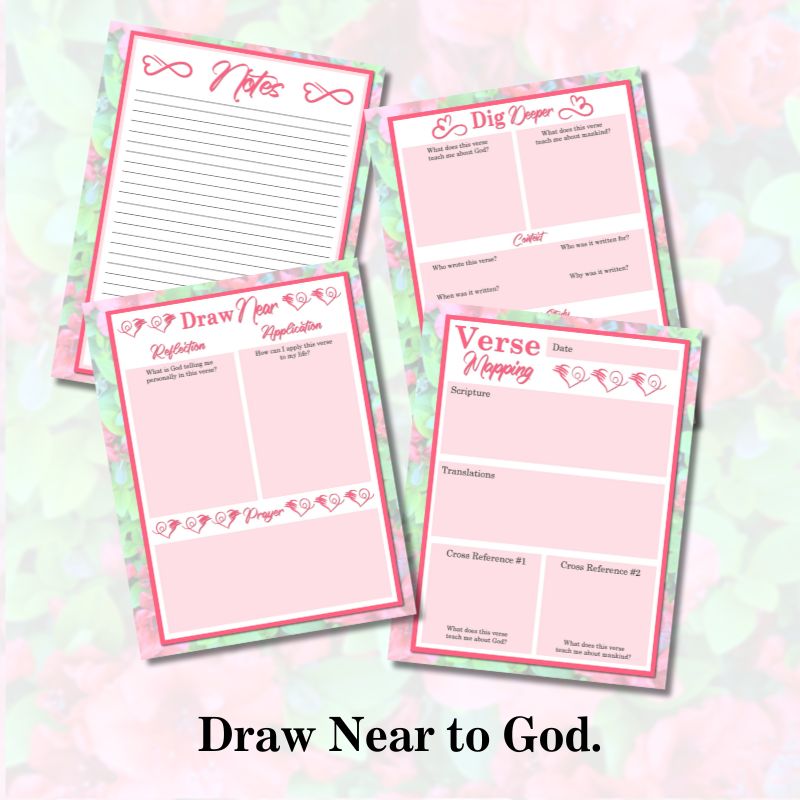 Inspired Everyday Printable Bible Verse Mapping Workbook