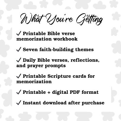 Bold Faith Bible Verse Memorization Workbook & Scripture Cards