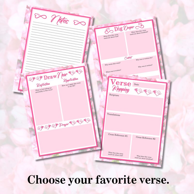 Bible verse mapping template