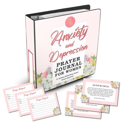 Christian anxiety prayer journal for women printable PDF