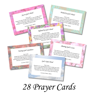 Christian encouragement prayer cards