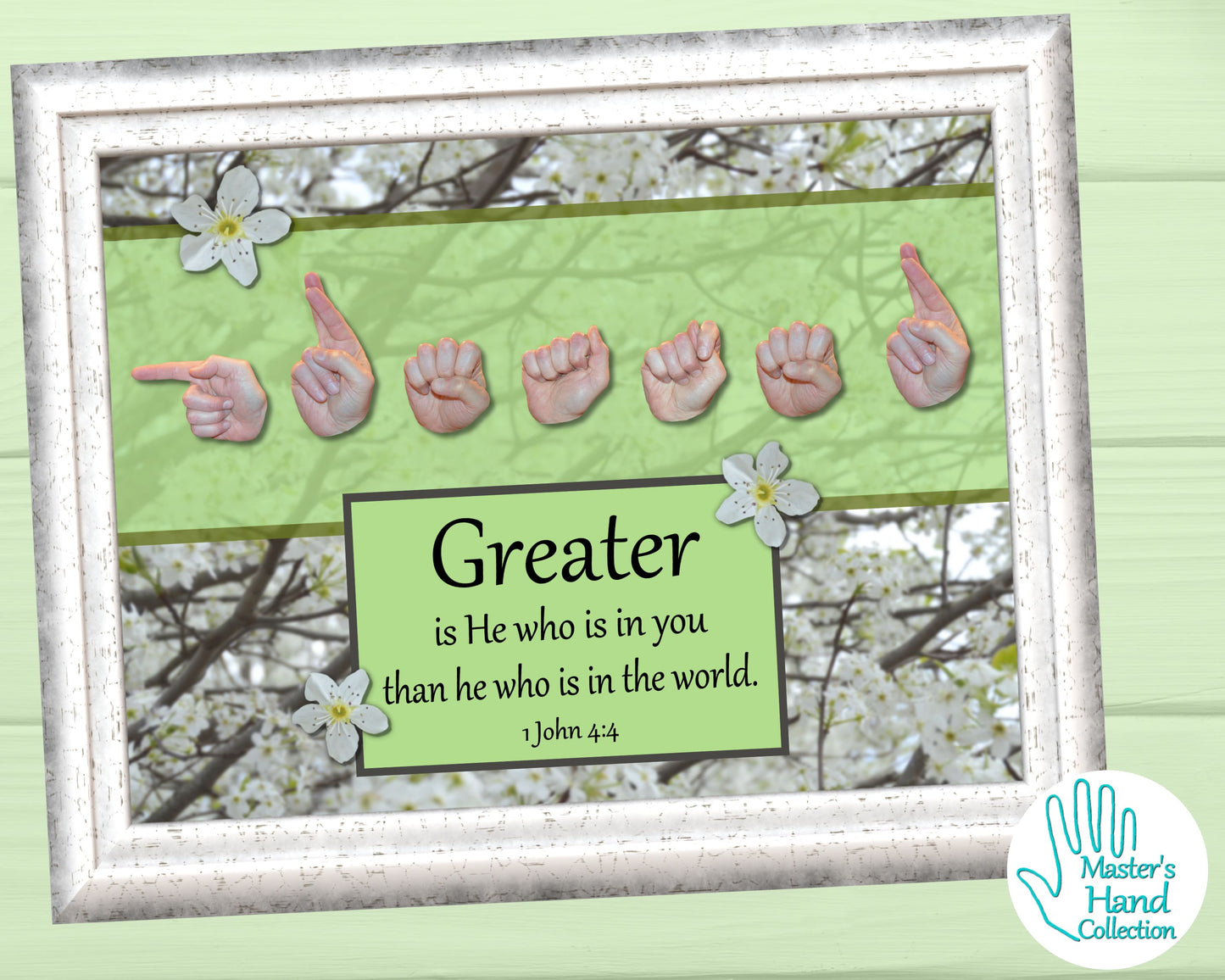 Greater Is He Printable Bible Verse Wall Art