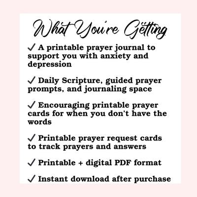 Guided prayer journal for anxiety and depression PDF
