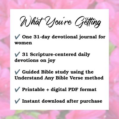 Joy of the Lord Devotional for Women