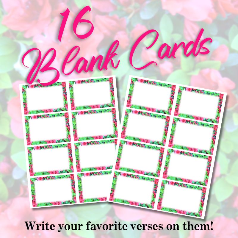 Live By Faith Printable Bible Verse Cards