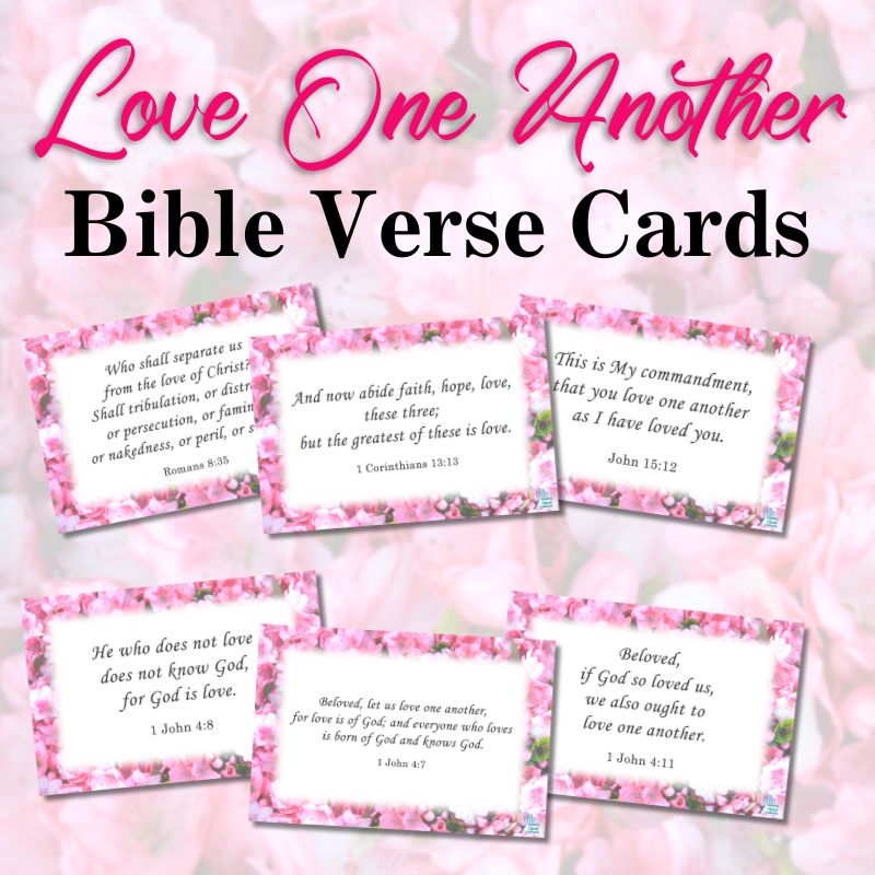 Love One Another Printable Bible Verse Cards