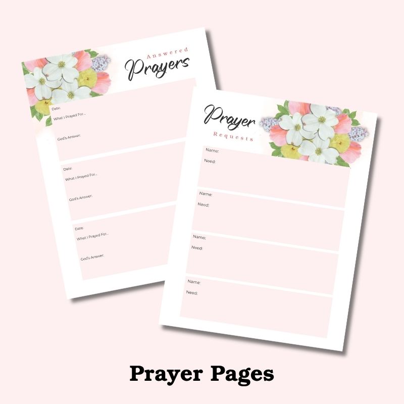 Managing anxiety guided prayer journal for women