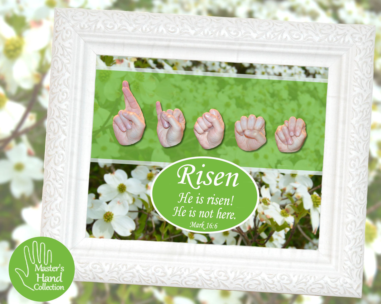 He is Risen Printable Bible Verse Wall Art