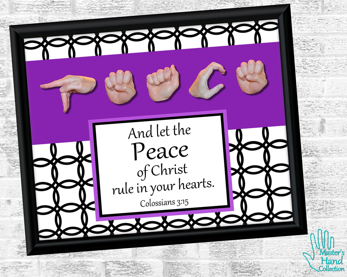 Peace Printable Black and White Bible Verse Wall Art