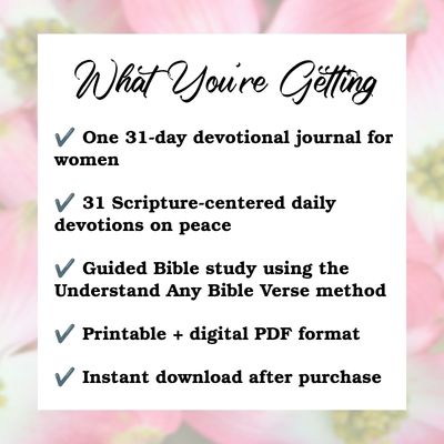 In Perfect Peace Devotional for Women
