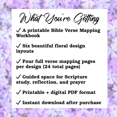 Inspired Everyday Printable Bible Verse Mapping Workbook