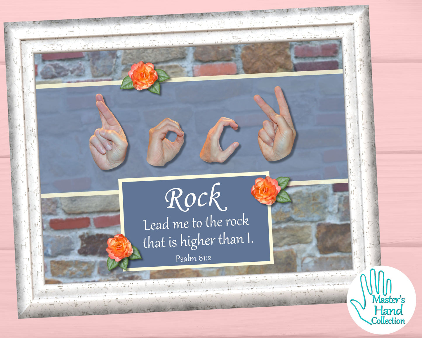 Rock that is Higher Printable Bible Verse Wall Art