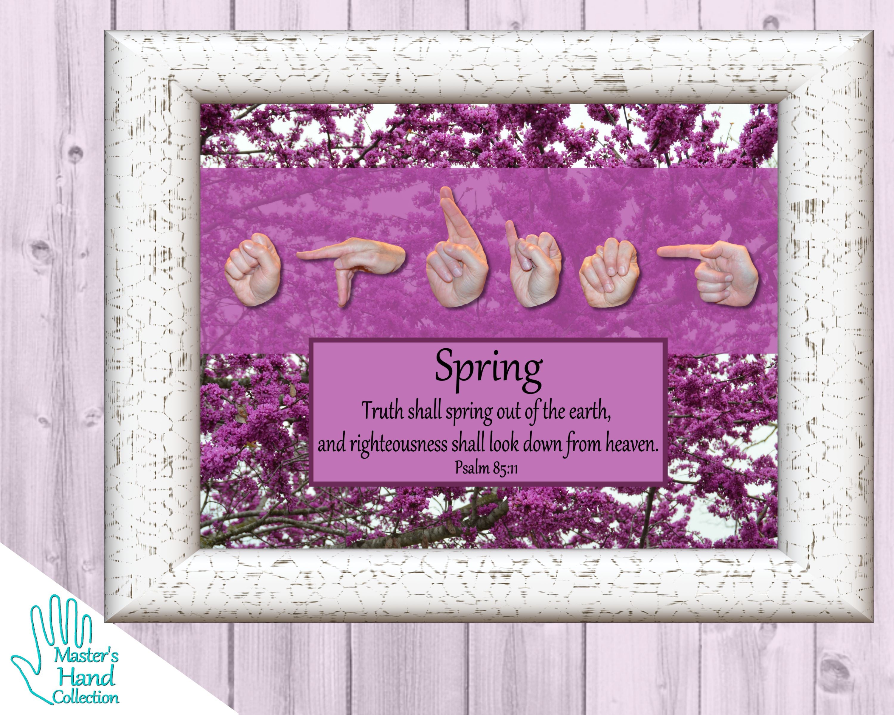 Spring Printable Bible Verse Wall Art – Master's Hand Collection
