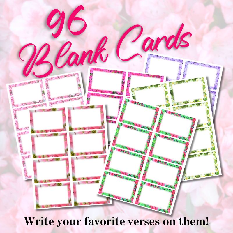 printable blank Bible verse cards